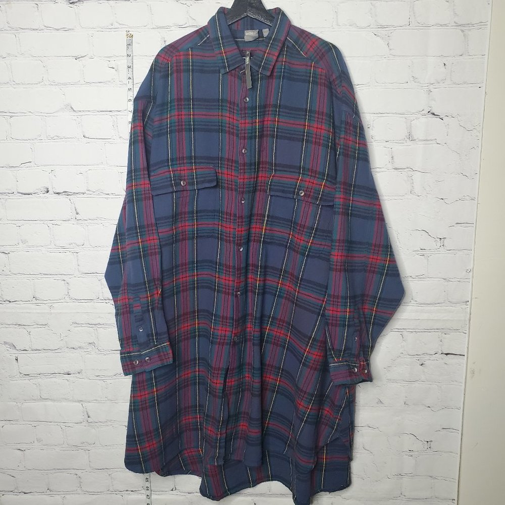 Asos Design Checkered Oversized Long Sleeve T-Shirt